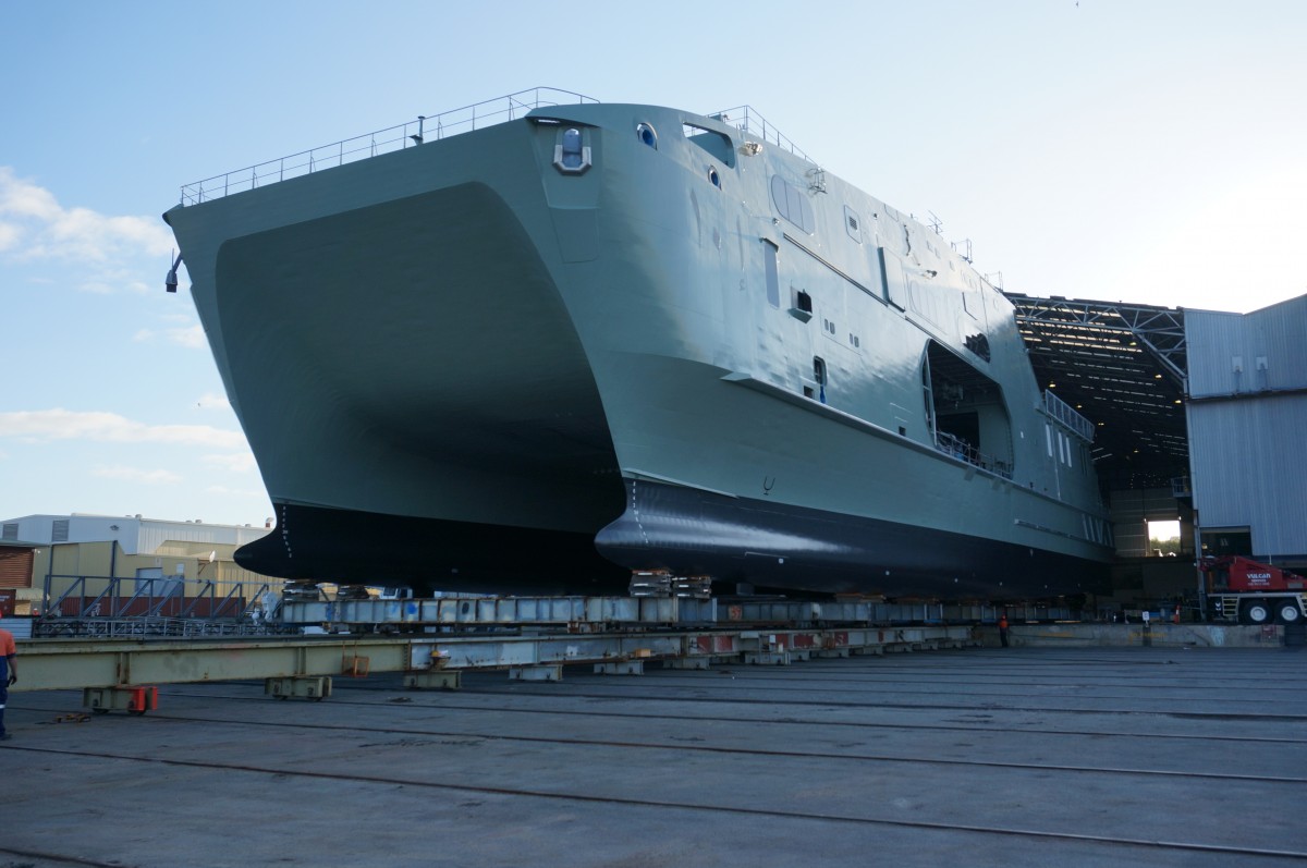Rollout of 72m High Speed Support Vessel