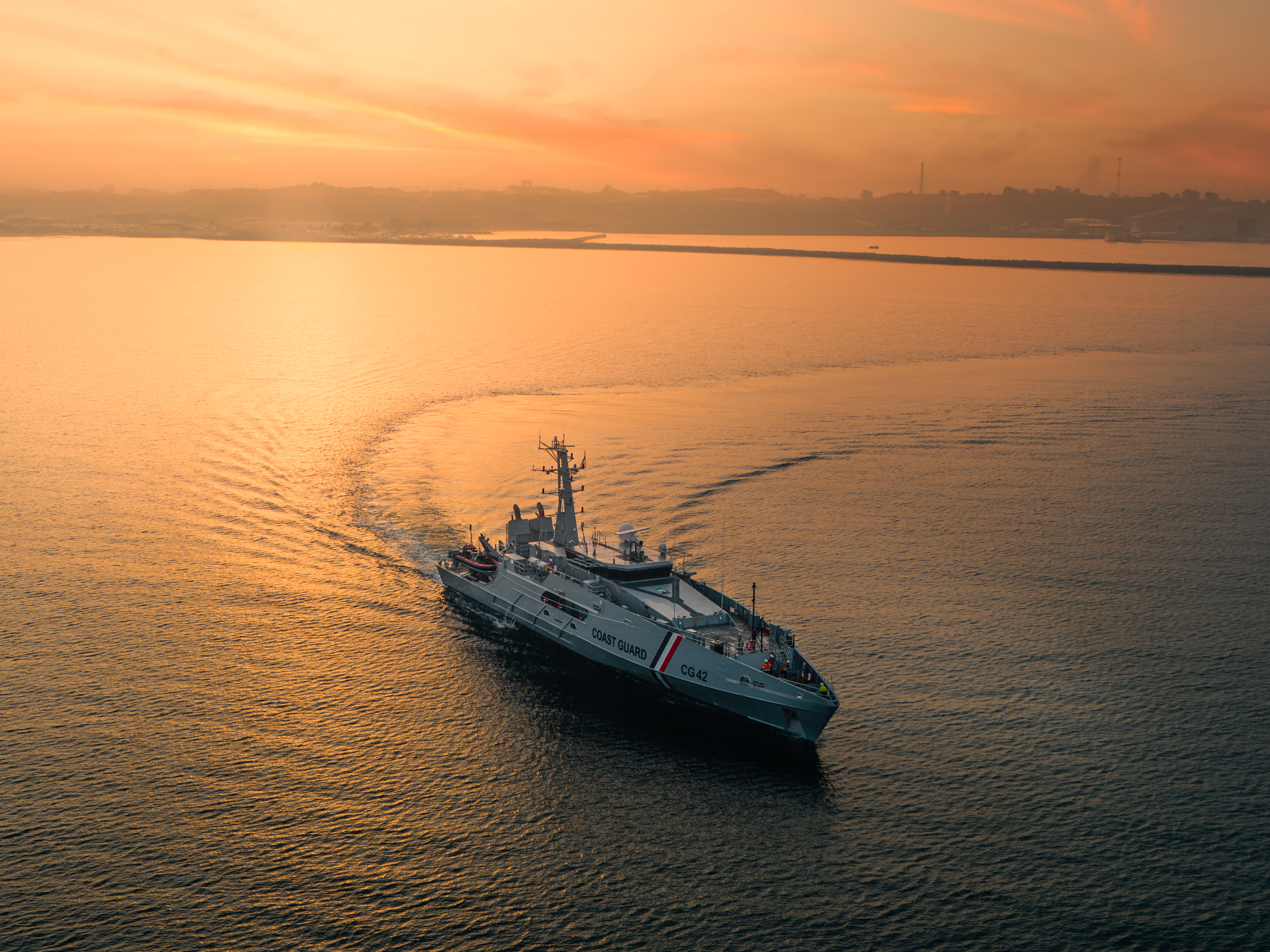 Image of Austal constructed Cape-class patrol boats for the Trinidad and Tobago Coast Guard. 