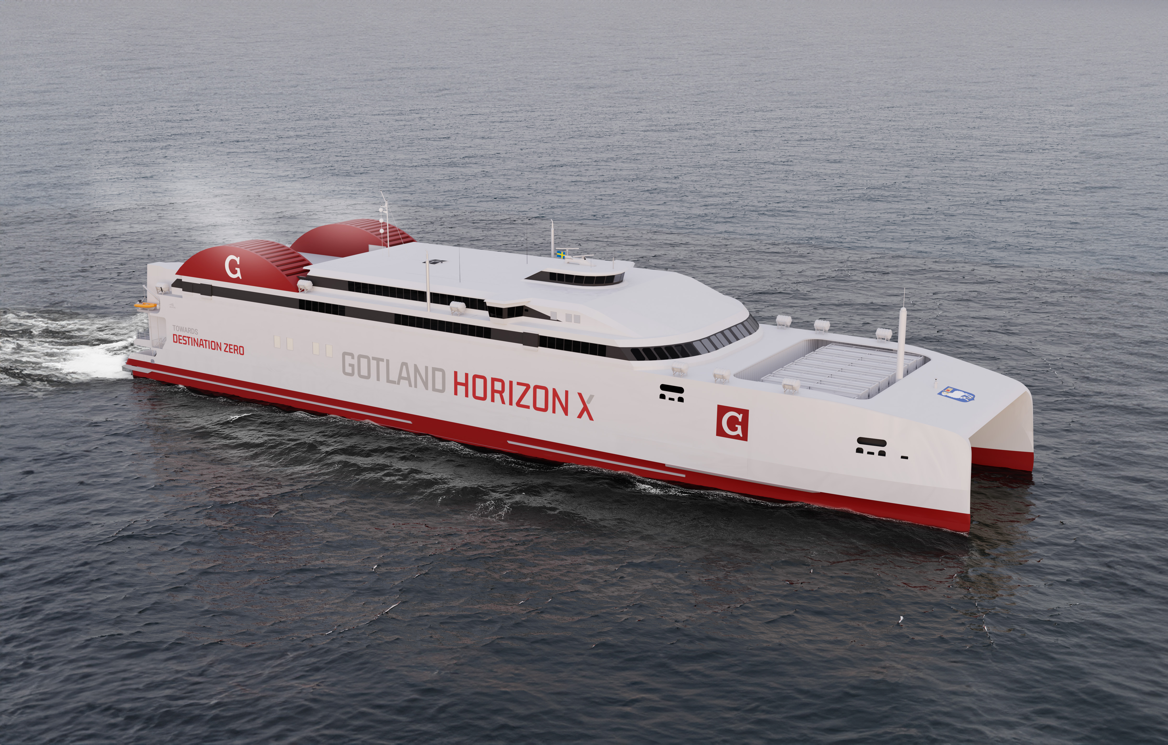 Concept image of the Horizon X vessel being designed by Austal and Gotlandsbolaget.