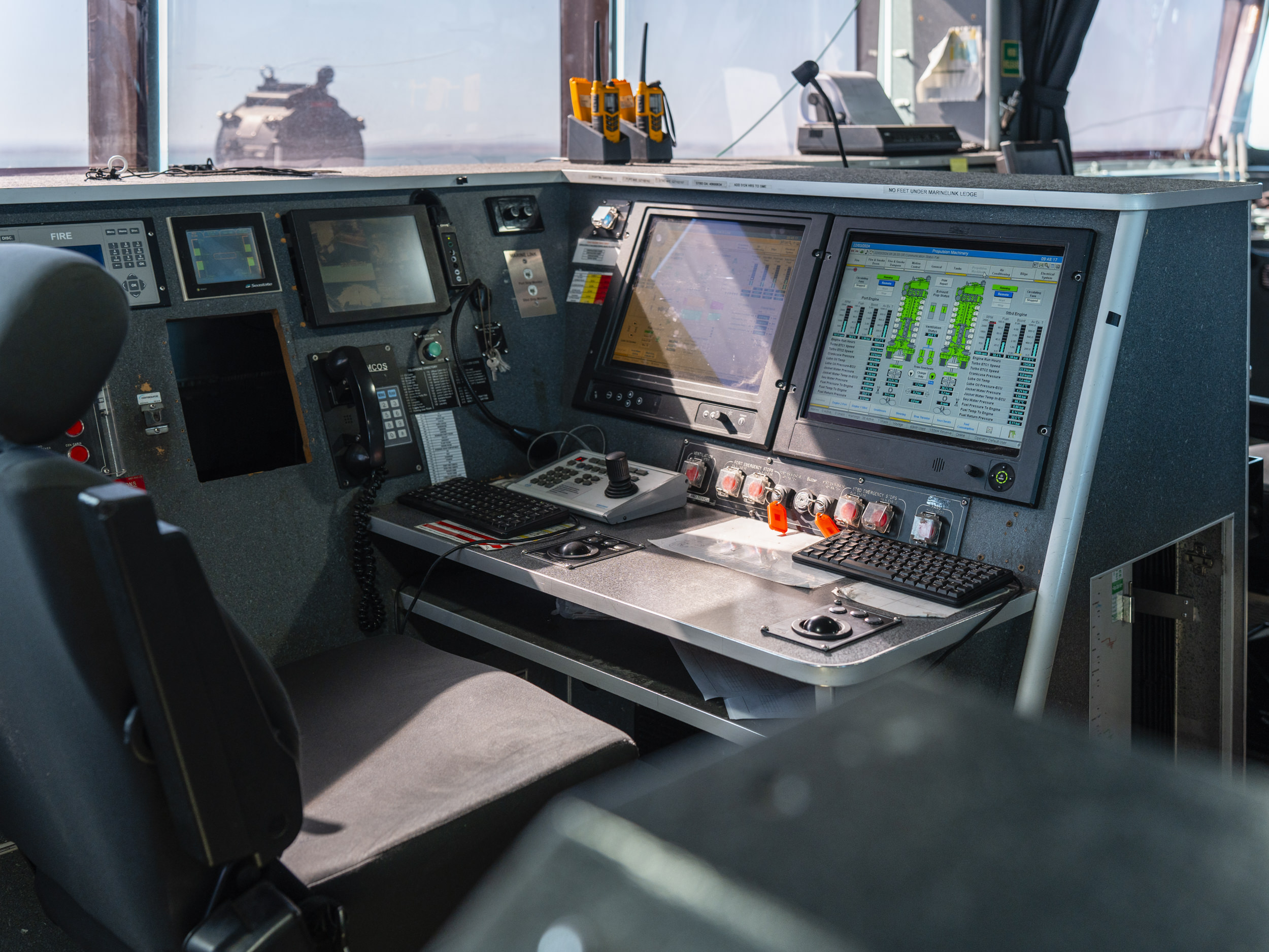 Image of Sentinel control centre during Patrol Boat Autonomy Trials (PBAT).