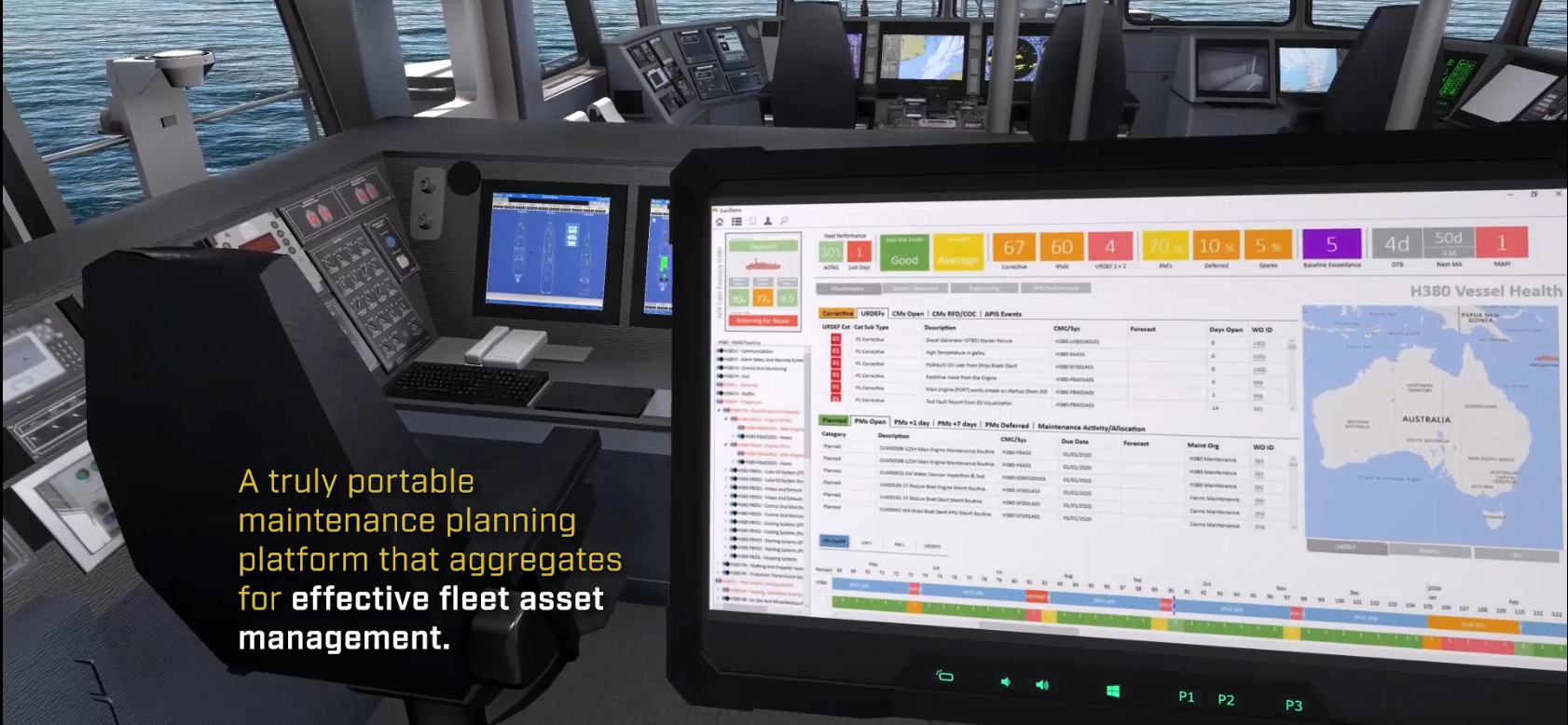 Image representing LUSI, Austal's Lifecycle Upkeep Sustainment Intelligence system.
