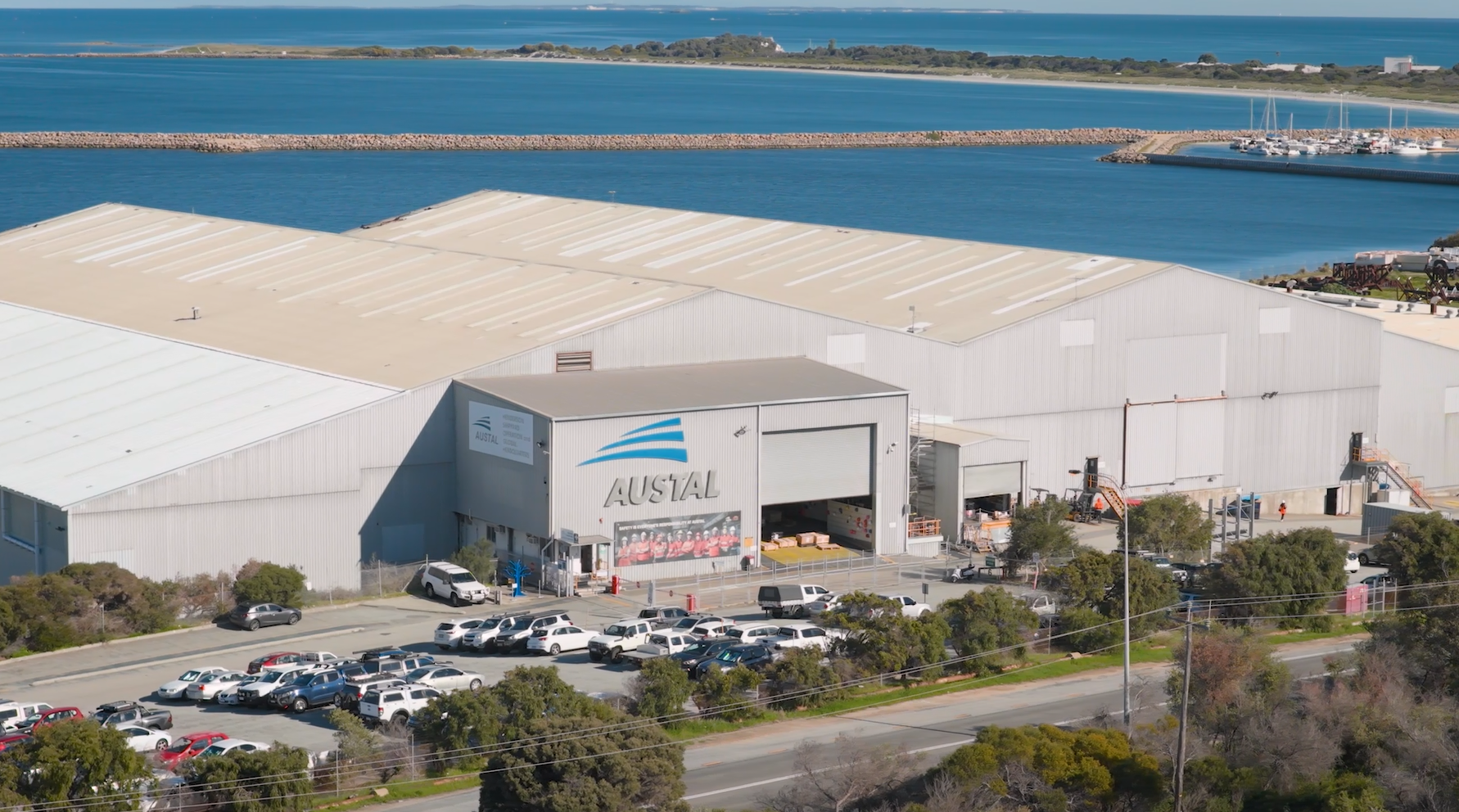 Image of Austal's Henderson shipyard.