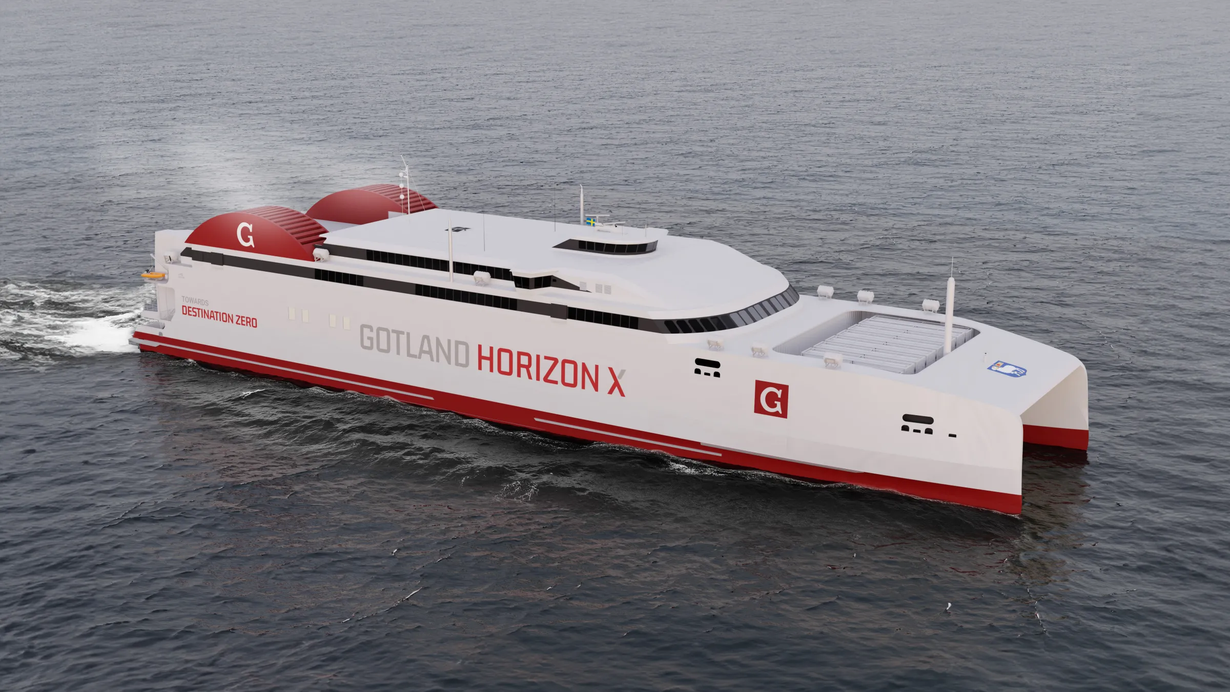 Concept image of the Horizon X vessel being designed by Austal and Gotlandsbolaget.