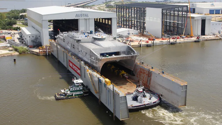 Image of EPF 1 (Spearhead-class) launch in September 2011.