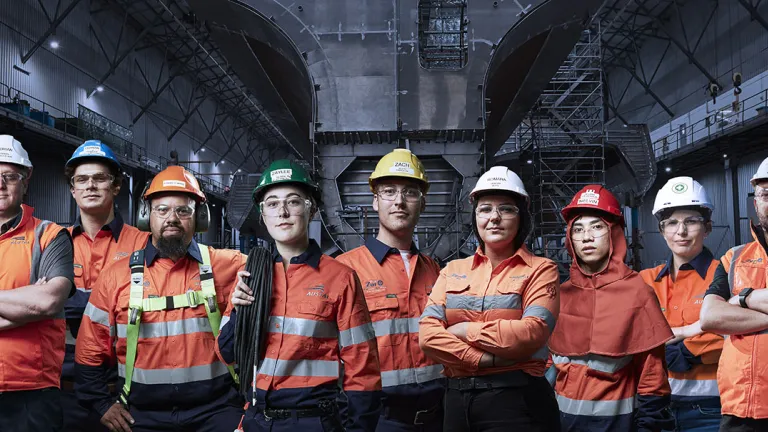 Image of Austal Australia's employees representing safety in the workplace.