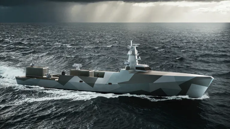 Image of Austal concept uncrewed surface vessel VANTAGE 55.