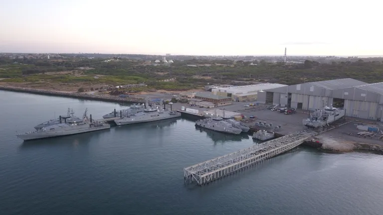 Image of Austal's Henderson shipyard.