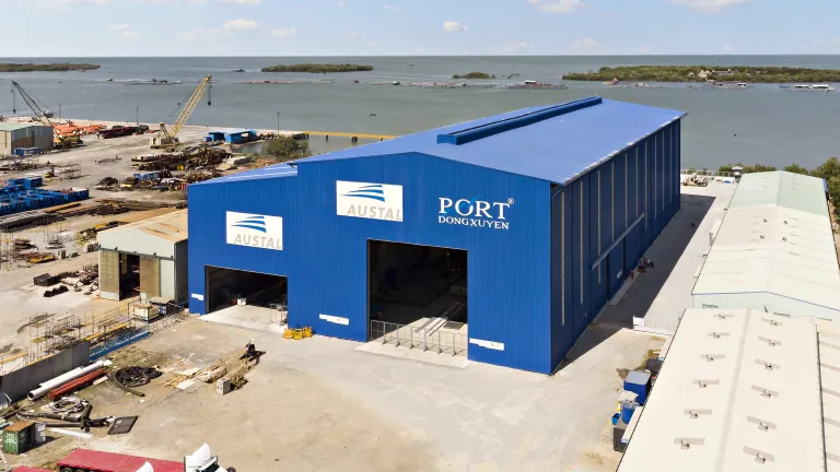 Image of Austal's Vietnam shipyard.