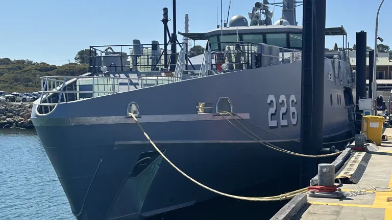Image of ADV Cape Hawke the 10th Evolved Cape-class Patrol Boat delivered by Austal to the Department of Defence for the Royal Australian Navy. ©Austal 
