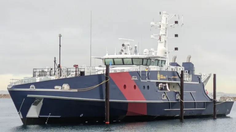 ABF Evolved Cape-class Patrol Boat in the water after its launch