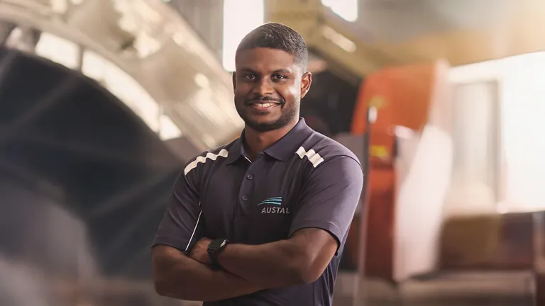 Image of an Austal employee in Australia